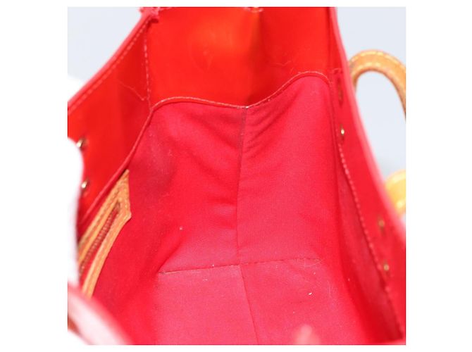 LOUIS VUITTON Monogram Vernis Reade PM Borsa a Mano Rossa M91088 LV Auth ep12416 Rosso - vista 17