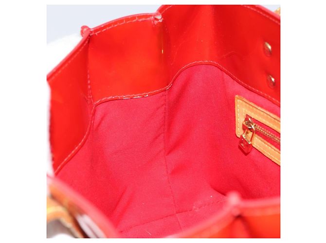 LOUIS VUITTON Monogram Vernis Reade PM Borsa a Mano Rossa M91088 LV Auth ep12416 Rosso - vista 18
