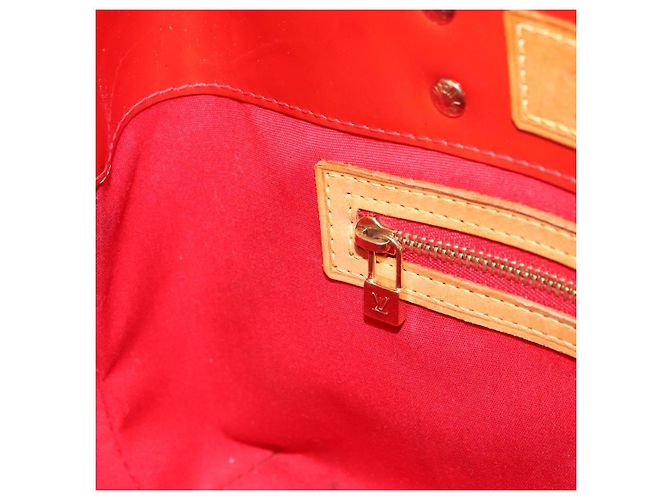 LOUIS VUITTON Monogram Vernis Reade PM Borsa a Mano Rossa M91088 LV Auth ep12416 Rosso - vista 19
