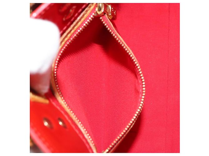 LOUIS VUITTON Monogram Vernis Reade PM Borsa a Mano Rossa M91088 LV Auth ep12416 Rosso - vista 20