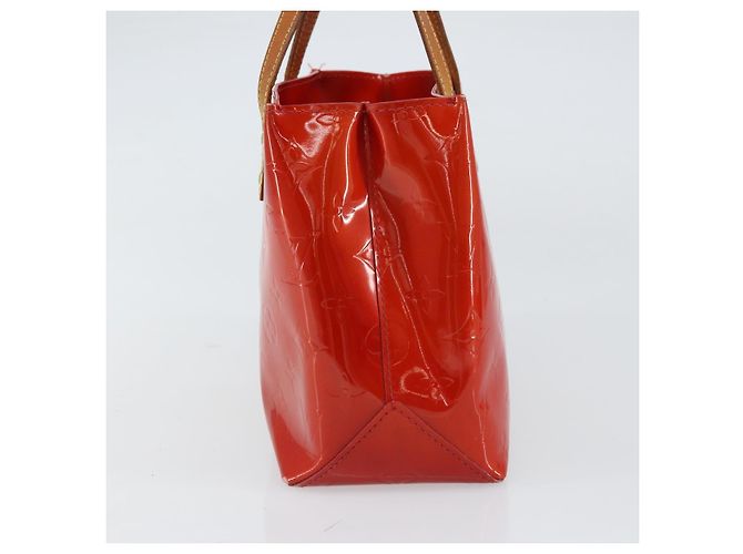 LOUIS VUITTON Monogram Vernis Reade PM Borsa a Mano Rossa M91088 LV Auth ep12416 Rosso - vista 3