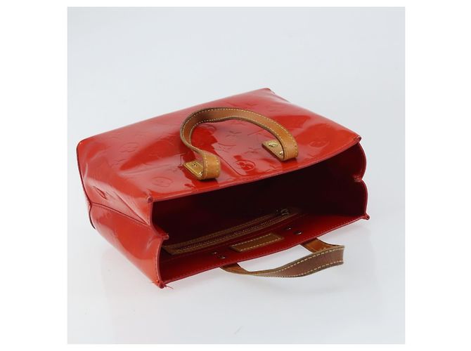 LOUIS VUITTON Monogram Vernis Reade PM Borsa a Mano Rossa M91088 LV Auth ep12416 Rosso - vista 6