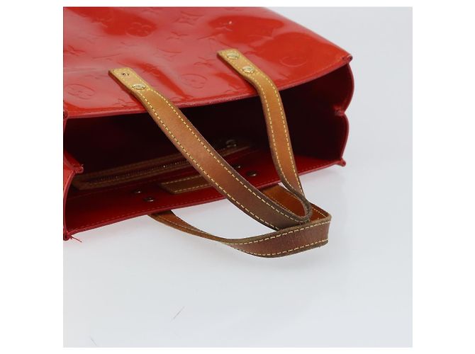 LOUIS VUITTON Monogram Vernis Reade PM Borsa a Mano Rossa M91088 LV Auth ep12416 Rosso - vista 7