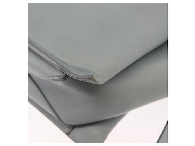 Céline Borsa a spalla trifold CELINE in pelle grigia e oro Auth BA9180 Marrone D'oro - vista 14