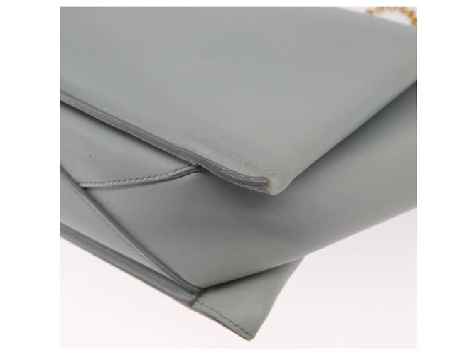 Céline Borsa a spalla trifold CELINE in pelle grigia e oro Auth BA9180 Marrone D'oro - vista 16