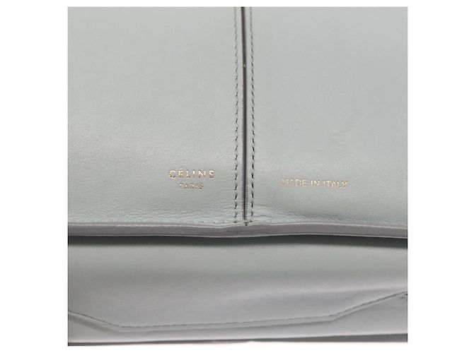 Céline Borsa a spalla trifold CELINE in pelle grigia e oro Auth BA9180 Marrone D'oro - vista 17