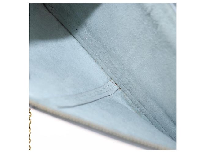 Céline Borsa a spalla trifold CELINE in pelle grigia e oro Auth BA9180 Marrone D'oro - vista 20