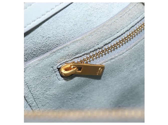 Céline Borsa a spalla trifold CELINE in pelle grigia e oro Auth BA9180 Marrone D'oro - vista 21