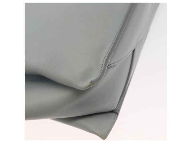 Céline Borsa a spalla trifold CELINE in pelle grigia e oro Auth BA9180 Marrone D'oro - vista 9