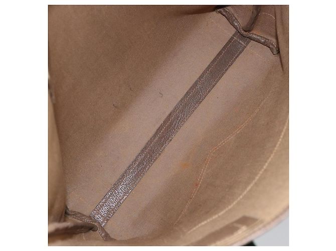 Borsa tote in PVC beige e rosso della linea Sherry GG Supreme di GUCCI Auth ep12381 - vista 11