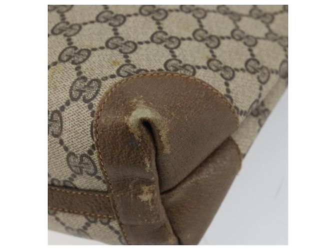 Borsa tote in PVC beige e rosso della linea Sherry GG Supreme di GUCCI Auth ep12381 - vista 15