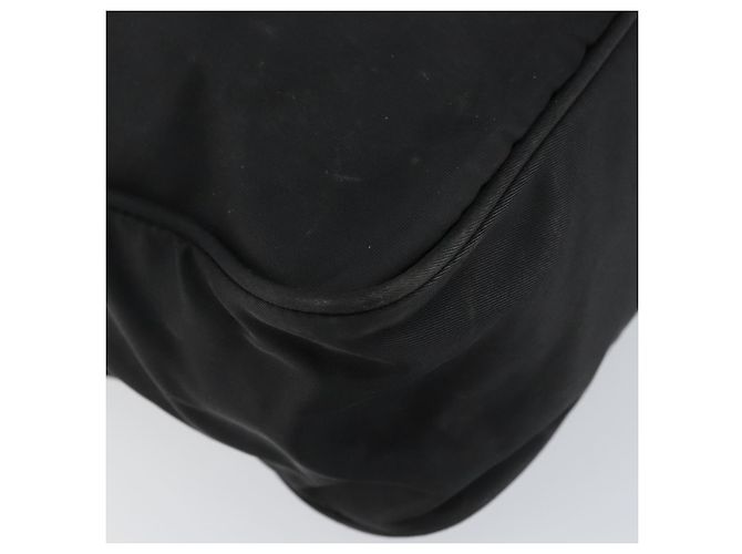Borsa a Spalla PRADA Nylon Argento Nero Auth ep12391 - vista 14