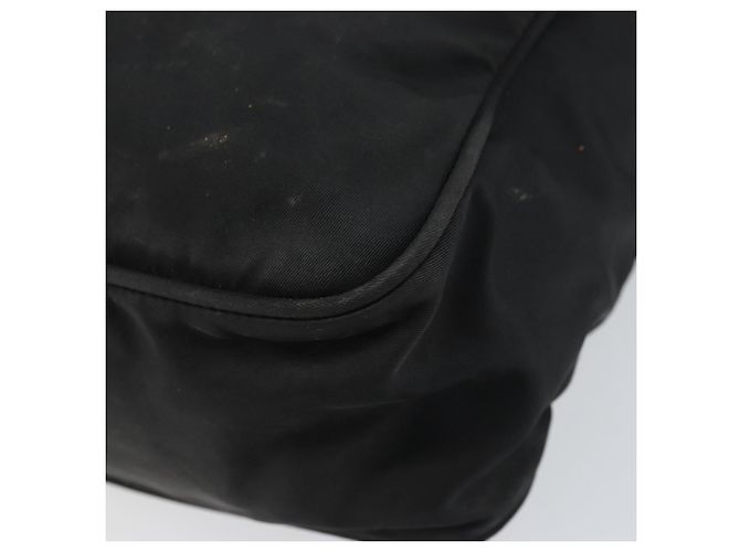 Borsa a Spalla PRADA Nylon Argento Nero Auth ep12391 - vista 15