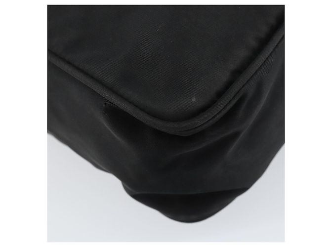 Borsa a Spalla PRADA Nylon Argento Nero Auth ep12391 - vista 16
