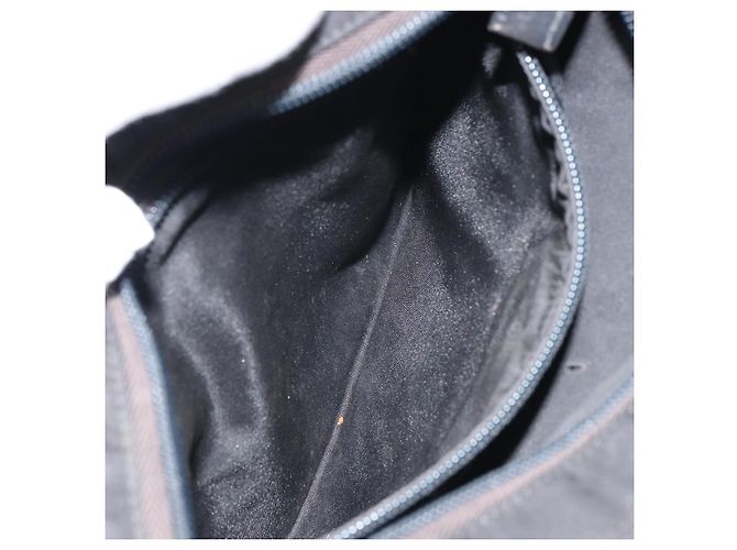 Borsa a Spalla PRADA Nylon Argento Nero Auth ep12326 - vista 22