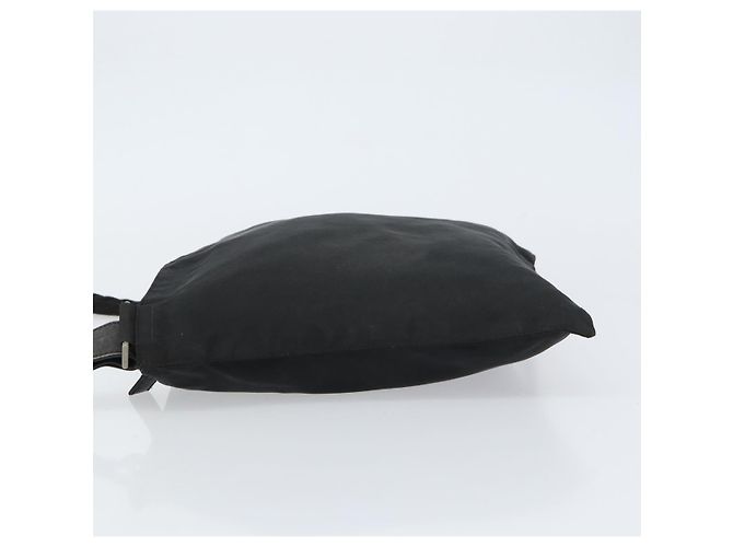 Borsa a Spalla PRADA Nylon Argento Nero Auth ep12326 - vista 4