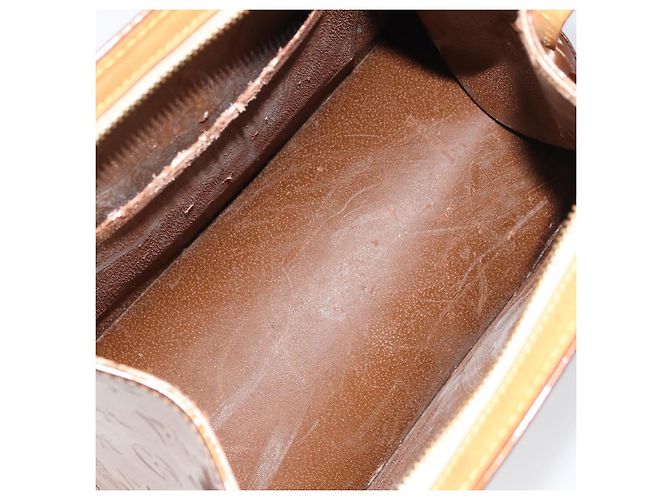 LOUIS VUITTON Borsa Forsyth Monogram Vernis Bronzo M91113 LV Auth ep12259 - vue 10
