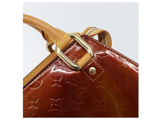 LOUIS VUITTON Borsa Forsyth Monogram Vernis Bronzo M91113 LV Auth ep12259 - vue 17