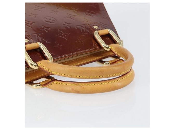 LOUIS VUITTON Borsa Forsyth Monogram Vernis Bronzo M91113 LV Auth ep12259 - vue 7