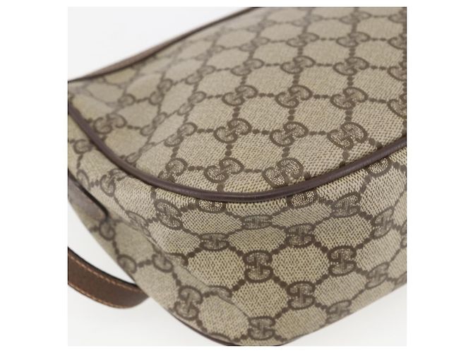 Borsa Sherry Line GG Supreme Web di GUCCI in PVC beige e oro 89 02 032 Auth 158797 D'oro - vista 17