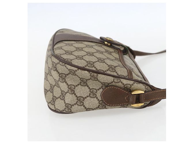 Borsa Sherry Line GG Supreme Web di GUCCI in PVC beige e oro 89 02 032 Auth 158797 D'oro - vista 4