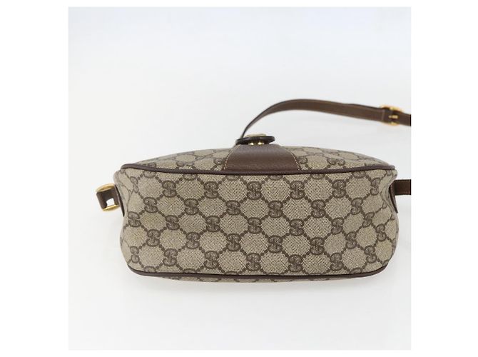 Borsa Sherry Line GG Supreme Web di GUCCI in PVC beige e oro 89 02 032 Auth 158797 D'oro - vista 5