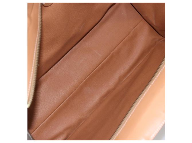 Céline Borsa tote in tela Macadam CELINE in pelle PVC marrone oro Auth ka860 D'oro - vista 11