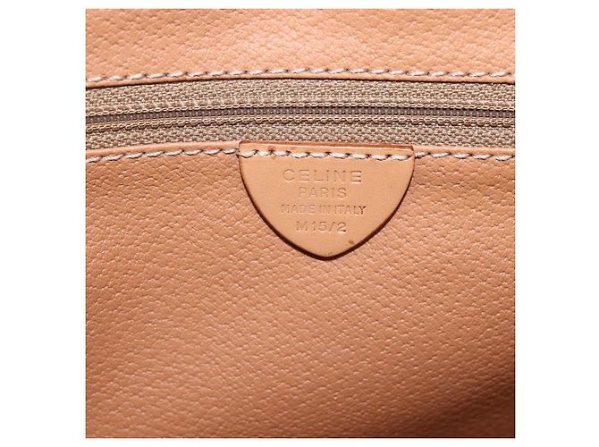 Céline Borsa tote in tela Macadam CELINE in pelle PVC marrone oro Auth ka860 D'oro - vista 12