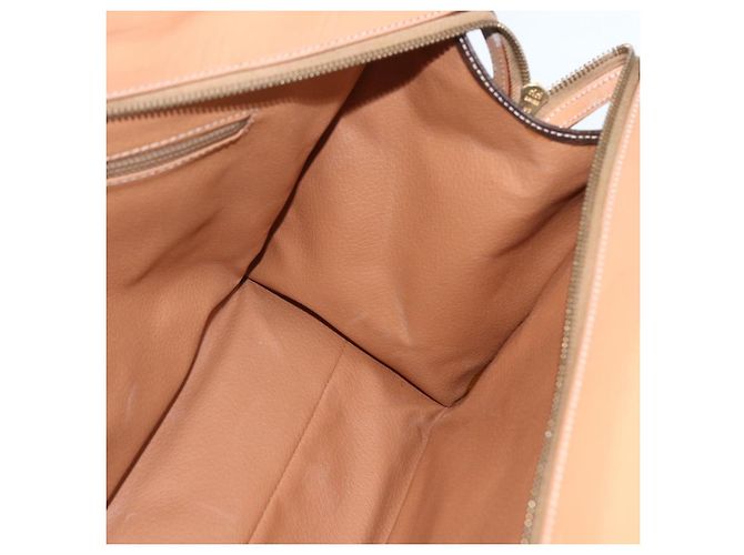 Céline Borsa tote in tela Macadam CELINE in pelle PVC marrone oro Auth ka860 D'oro - vista 18