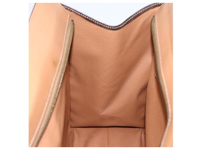 Céline Borsa tote in tela Macadam CELINE in pelle PVC marrone oro Auth ka860 D'oro - vista 19