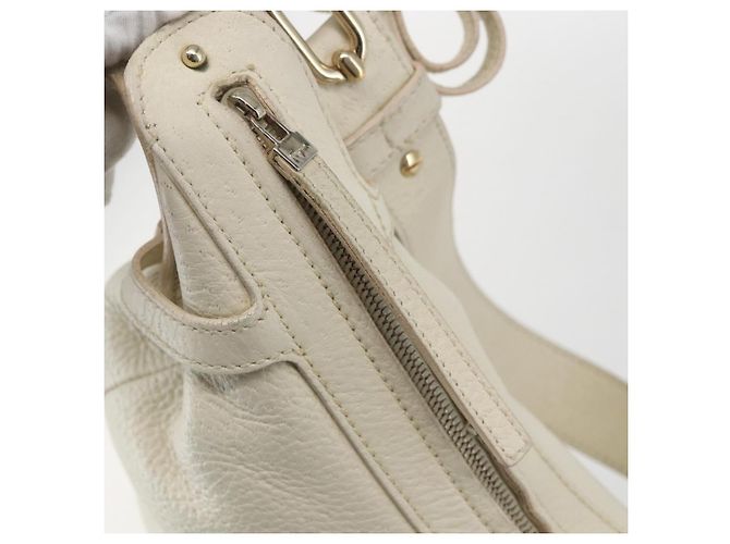 Borsa a Spalla Salvatore Ferragamo in Pelle Beige Oro Auth ka894 D'oro - vista 10