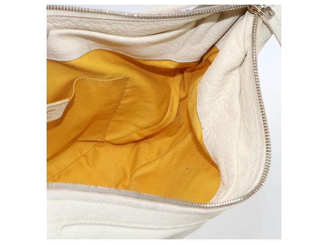 Borsa a Spalla Salvatore Ferragamo in Pelle Beige Oro Auth ka894 D'oro - vista 17