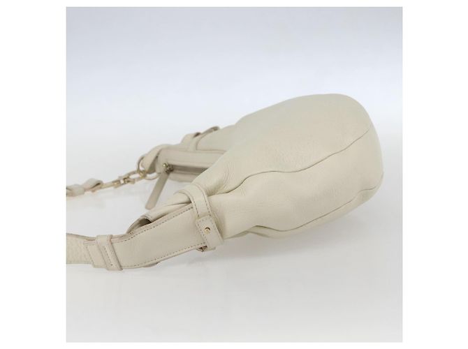 Borsa a Spalla Salvatore Ferragamo in Pelle Beige Oro Auth ka894 D'oro - vista 3