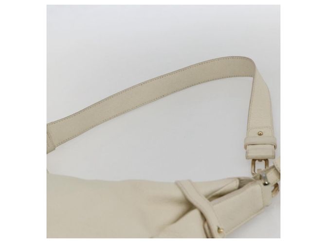 Borsa a Spalla Salvatore Ferragamo in Pelle Beige Oro Auth ka894 D'oro - vista 8