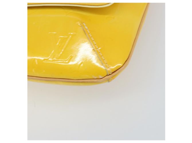 LOUIS VUITTON Borsa Thompson Street Monogram Vernis Giallo Lime M91071 Auth gh1370 D'oro - vista 14