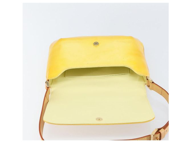 LOUIS VUITTON Borsa Thompson Street Monogram Vernis Giallo Lime M91071 Auth gh1370 D'oro - vista 17