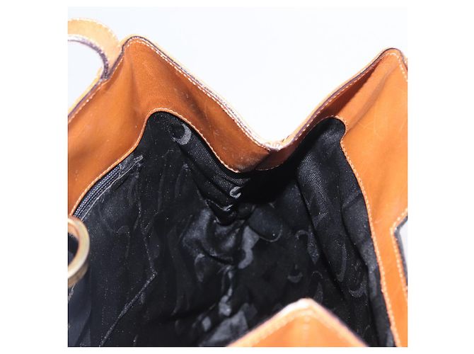 Borsa a Spalla Salvatore Ferragamo in Tela Marrone Oro Auth 151697 D'oro - vista 17