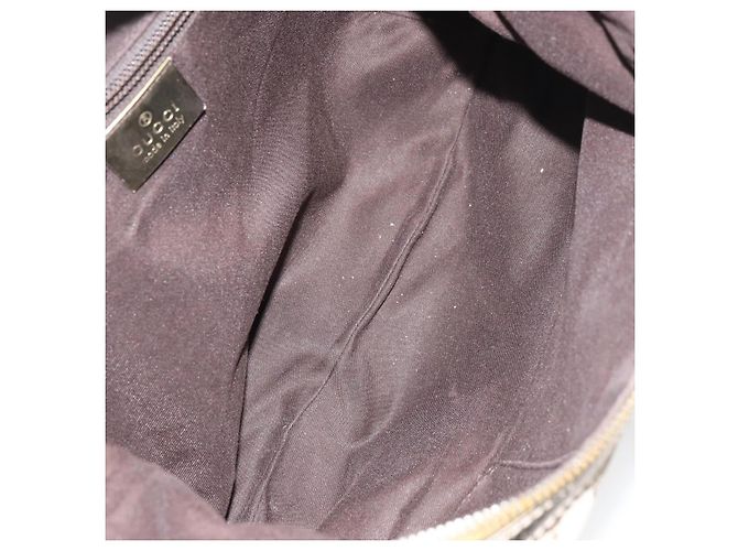 Borsa a Spalla Gucci GG Canvas Sherry Line Beige Oro 181092 Auth mr1685 D'oro - vista 11