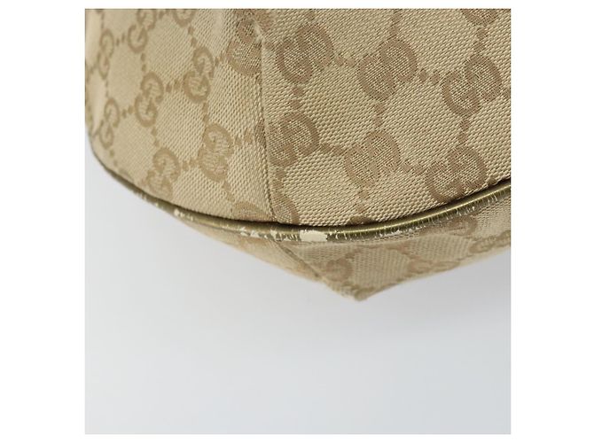 Borsa a Spalla Gucci GG Canvas Sherry Line Beige Oro 181092 Auth mr1685 D'oro - vista 15