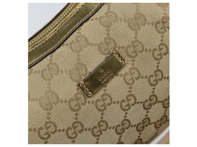 Borsa a Spalla Gucci GG Canvas Sherry Line Beige Oro 181092 Auth mr1685 D'oro - vista 17