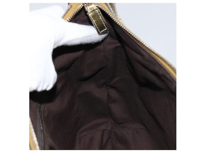 Borsa a Spalla Gucci GG Canvas Sherry Line Beige Oro 181092 Auth mr1685 D'oro - vista 19