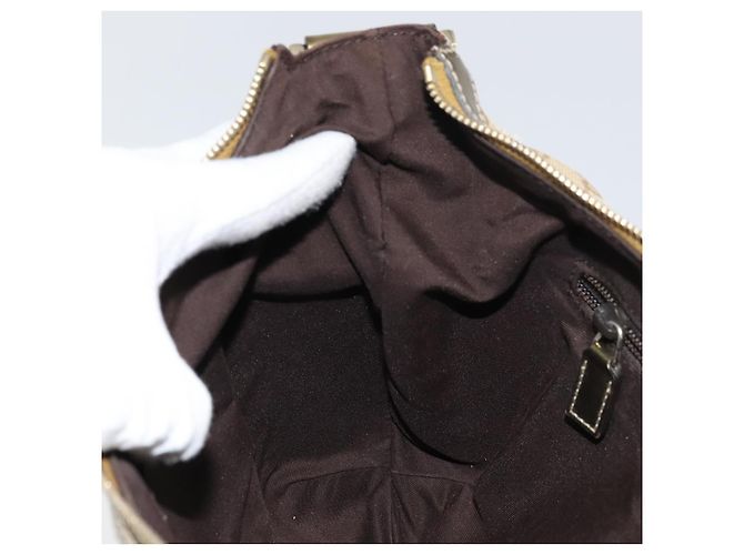 Borsa a Spalla Gucci GG Canvas Sherry Line Beige Oro 181092 Auth mr1685 D'oro - vista 20