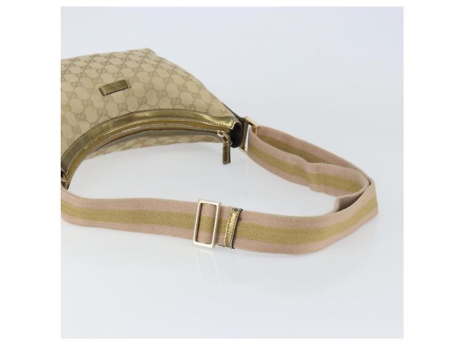 Borsa a Spalla Gucci GG Canvas Sherry Line Beige Oro 181092 Auth mr1685 D'oro - vista 7