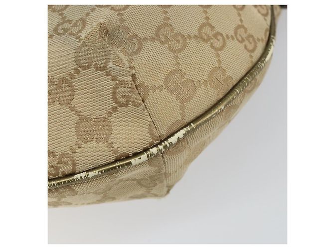 Borsa a Spalla Gucci GG Canvas Sherry Line Beige Oro 181092 Auth mr1685 D'oro - vista 9
