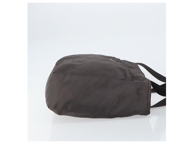 PRADA Tote Bag aus grauem Nylon mit silberner Authentizität mr1678 Braun - Ansicht 3
