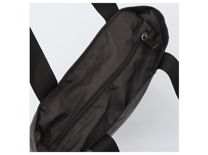 PRADA Tote Bag aus grauem Nylon mit silberner Authentizität mr1678 Braun - Ansicht 6