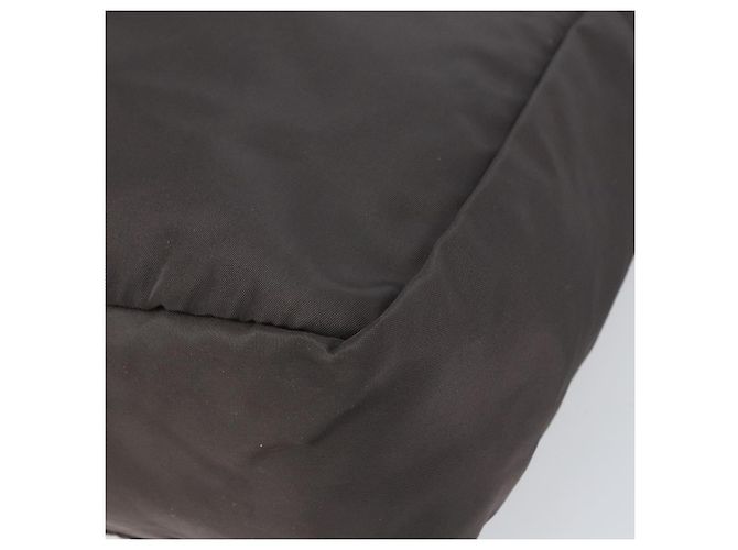 PRADA Tote Bag aus grauem Nylon mit silberner Authentizität mr1678 Braun - Ansicht 8