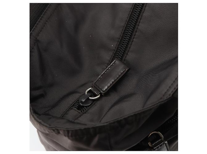 PRADA Tote Bag aus grauem Nylon mit silberner Authentizität mr1678 Braun - Ansicht 9