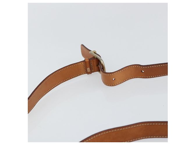 Céline Borsa a Spalla in Tela Macadam CELINE in Pelle PVC Marrone Oro Auth mr1695 D'oro - vista 8