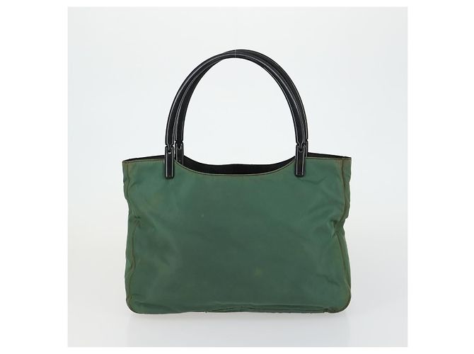Bolsa Tote PRADA Nylon 2 Conjunto Caqui Auth 151450 - vista 10